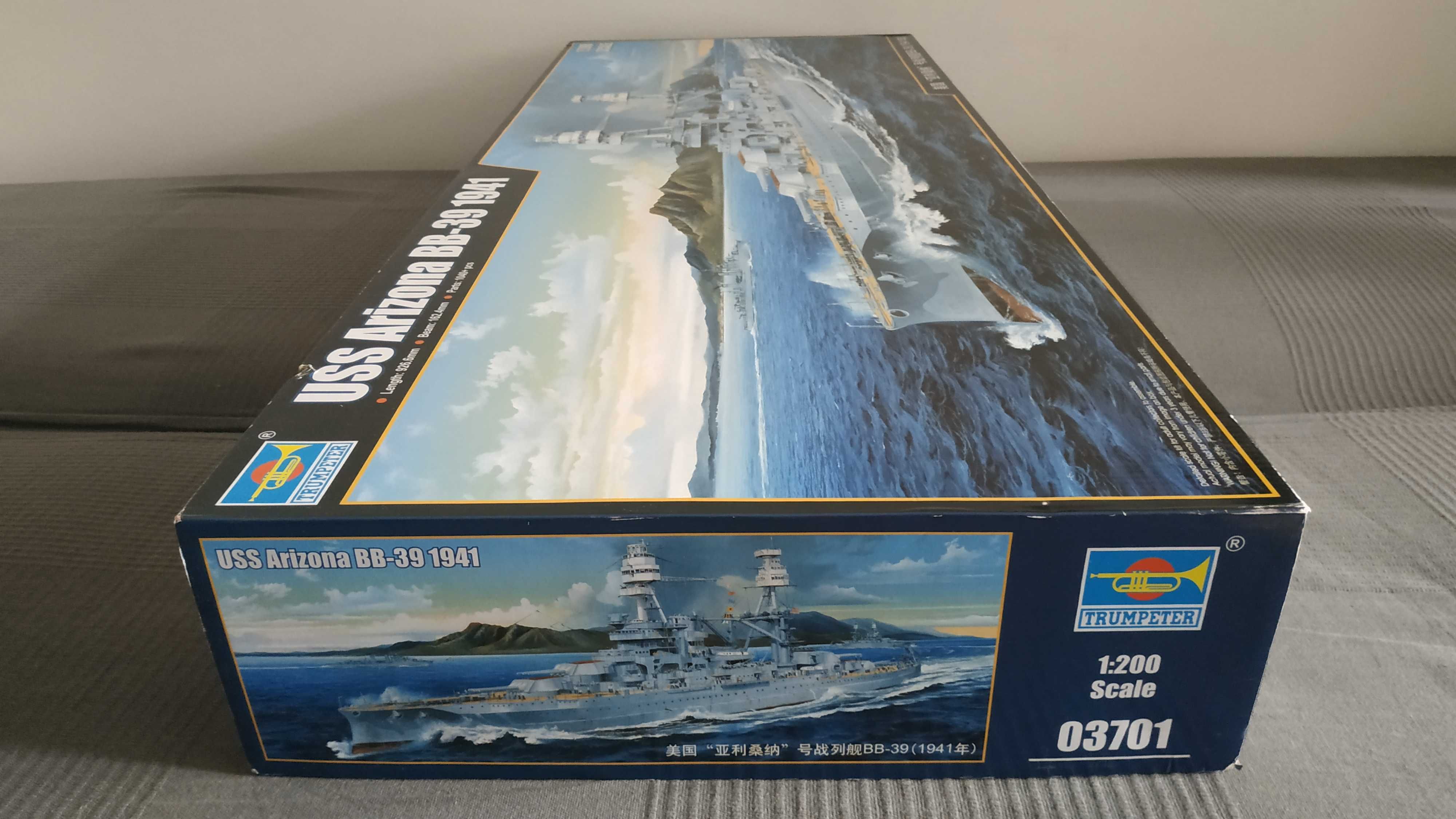 Model statku USS Arizona BB - 39 1941