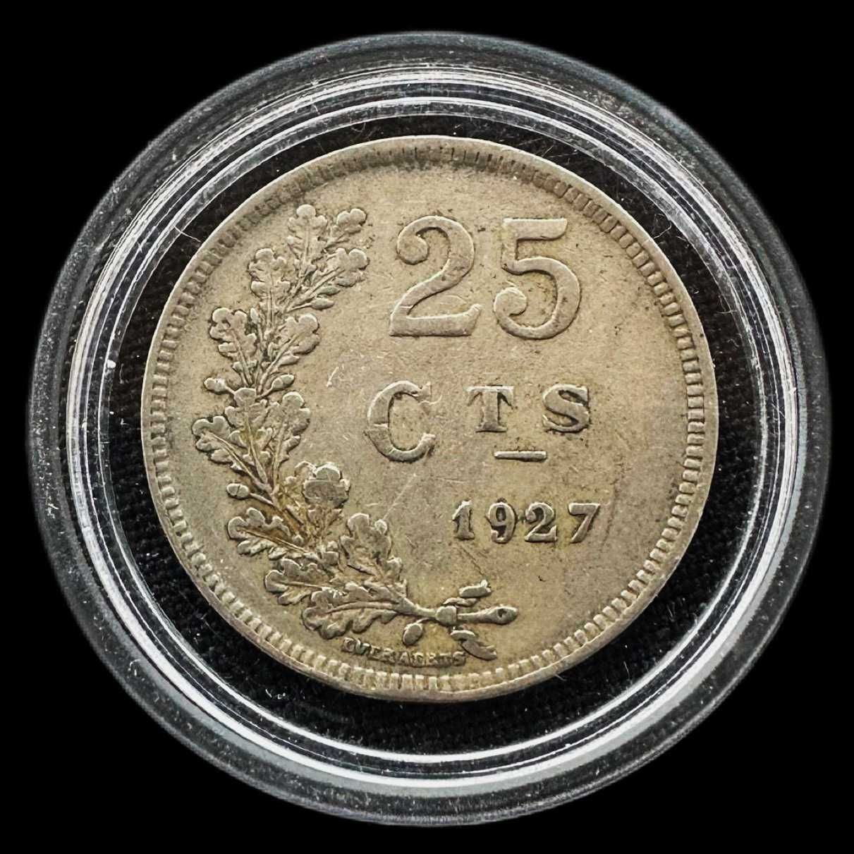 Moeda de 25 Cents - 1927 - Luxemburgo