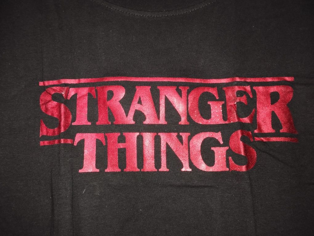 Koszulka t-shirt damska rozmiar XL czarna Stranger Things Netflix