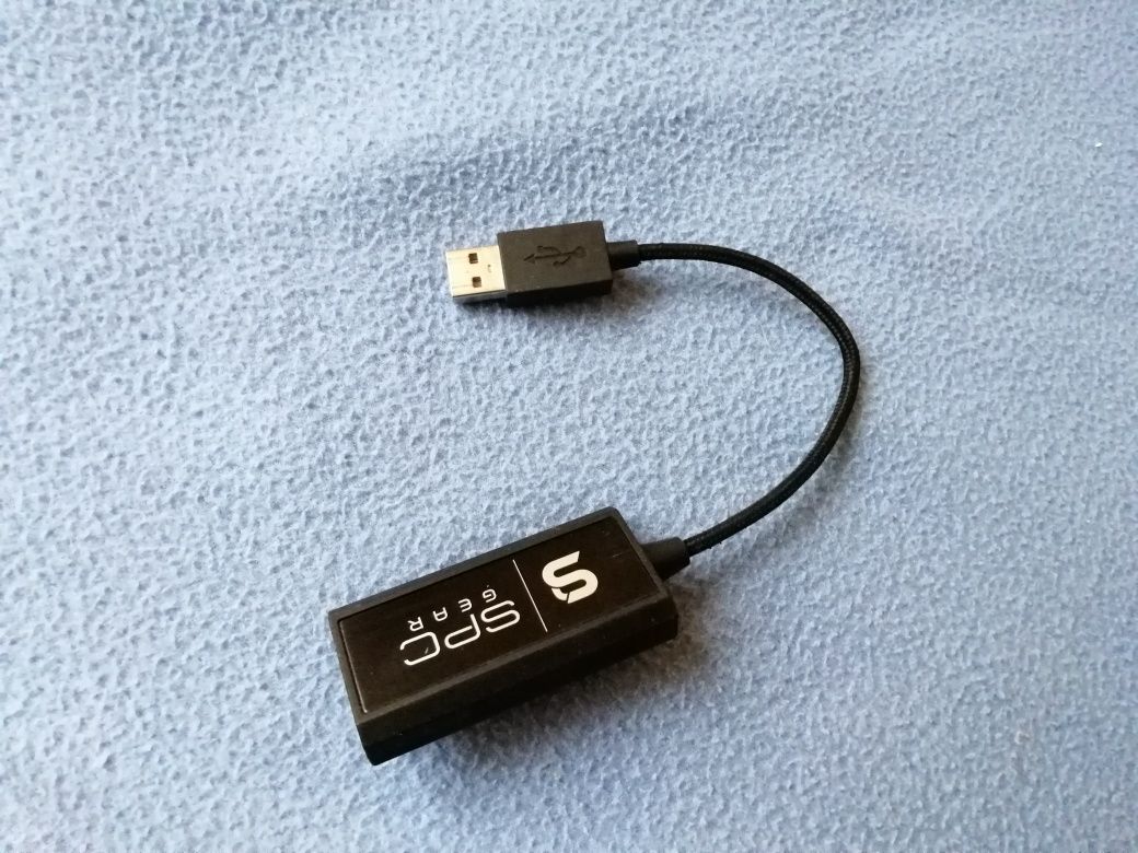 Karta dźwiękowa SPC Gear VIRO adapter USB kabel słuchawki

https://spc