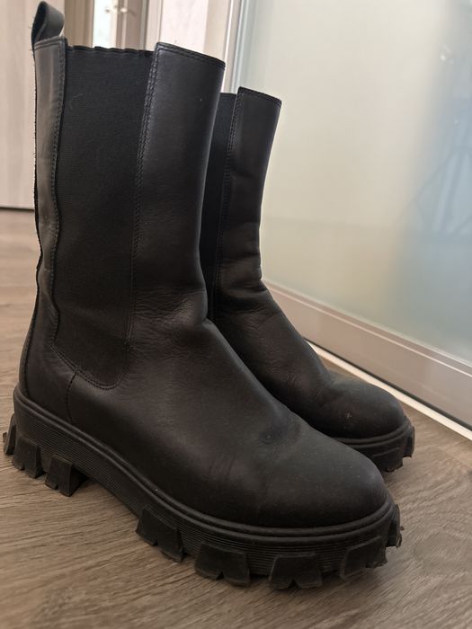 Сапоги женские осенние , весенние кожа