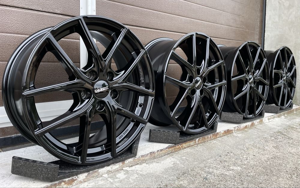 4x felgi aluminiowe Czarne 5x108 r17 et50 7,5J Alufelgi Oryginał 17”