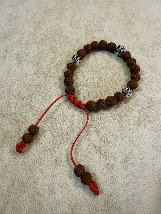 Bransoletka Mala z Rudrakshy 5 Mukhi rozmiar 17,5-24cm