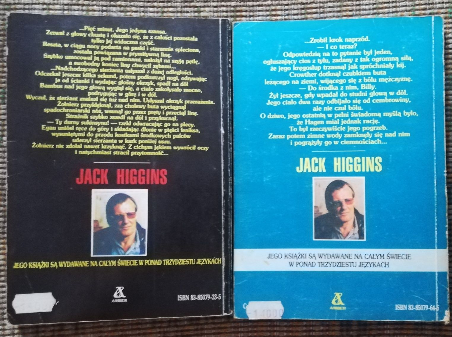 Jack Higgins-Czas w piekle ;Mroczna strona ulicy-cena za zestaw