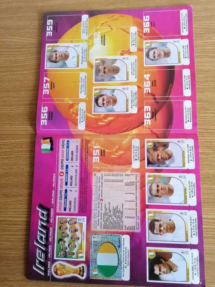 Cadernetas Euro 2004, Mundial 1998 e Mundial 2002