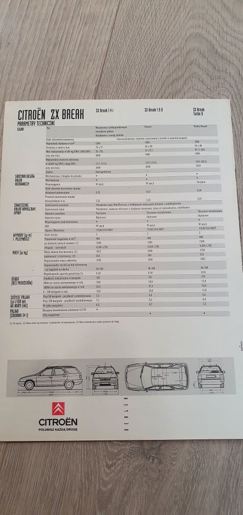 Prospekt Citroen ZX break