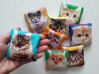 Woreczki sensoryczne MEMO różne wypełnienie 8szt kot kotki