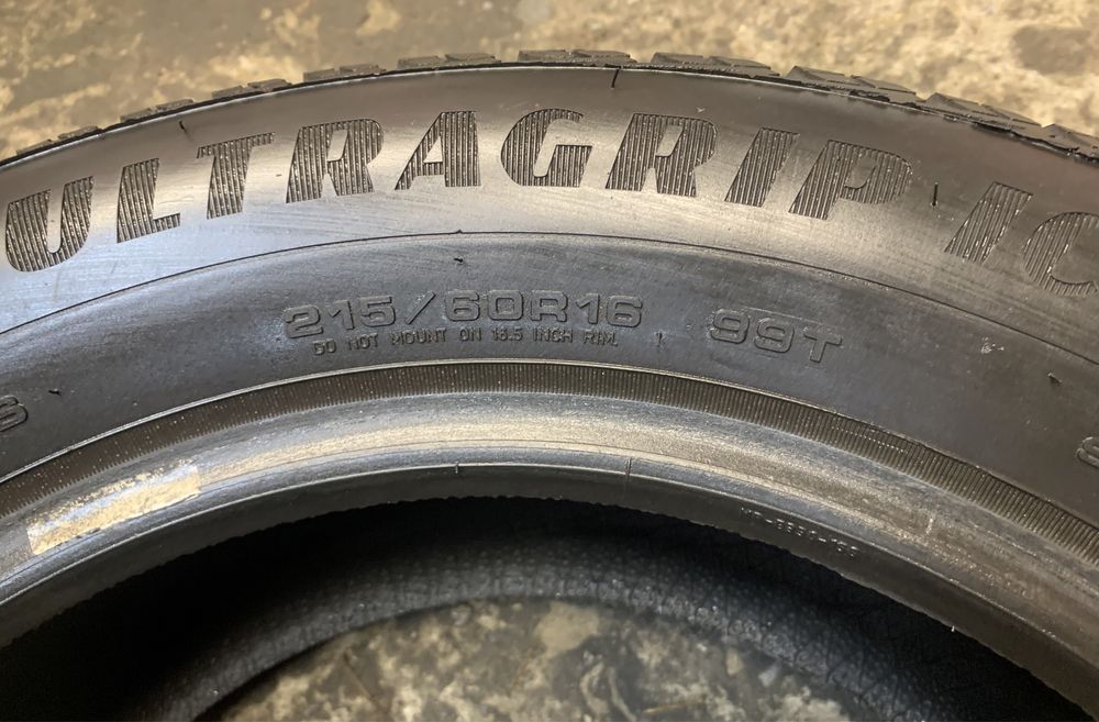 Шина одна Goodyear UltraGrip Ice 2 215/60 R16 одиночка