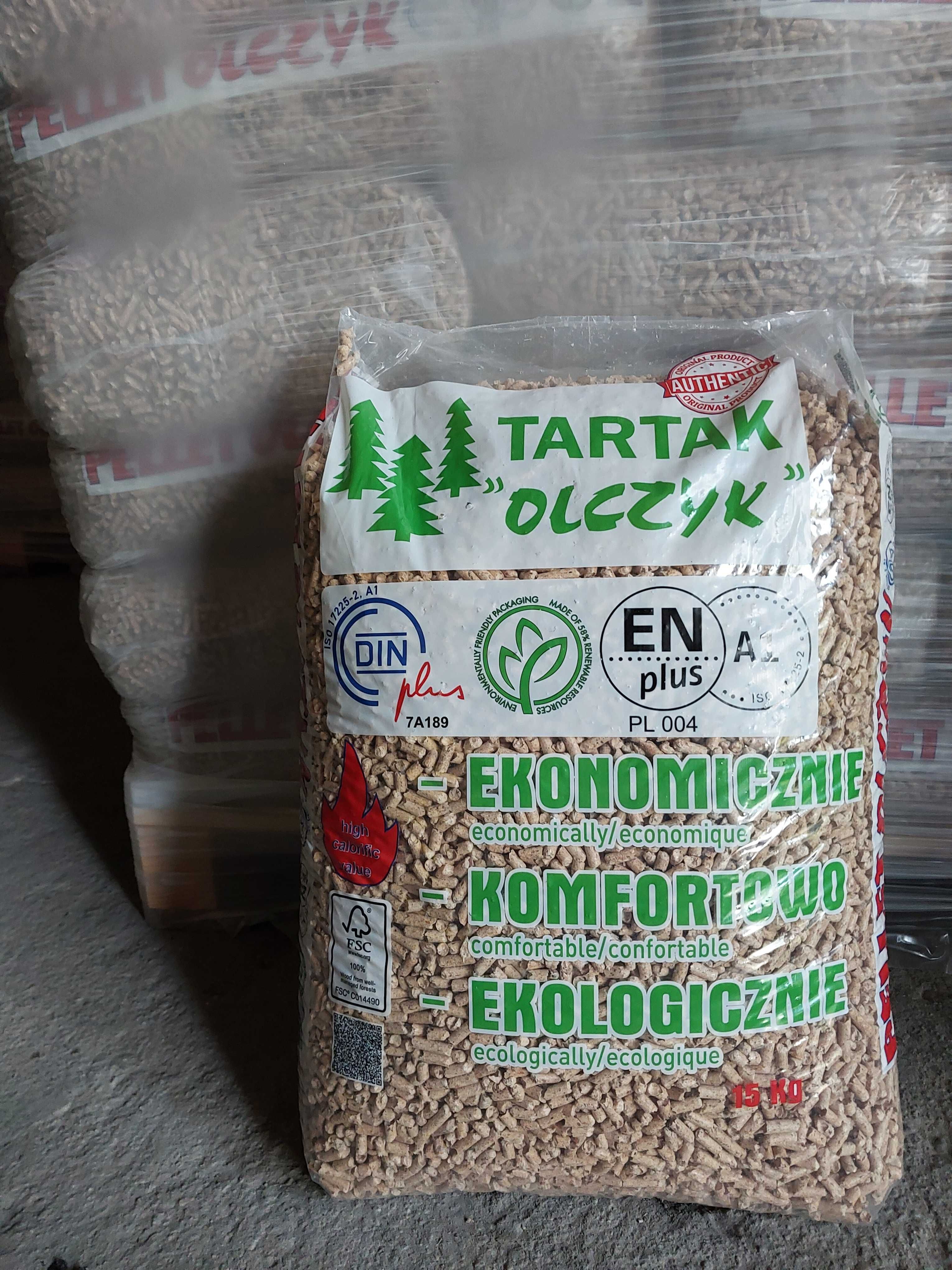 Pellet Pelet "Olczyk" certyfikat EnPlus A1 / DinPlus