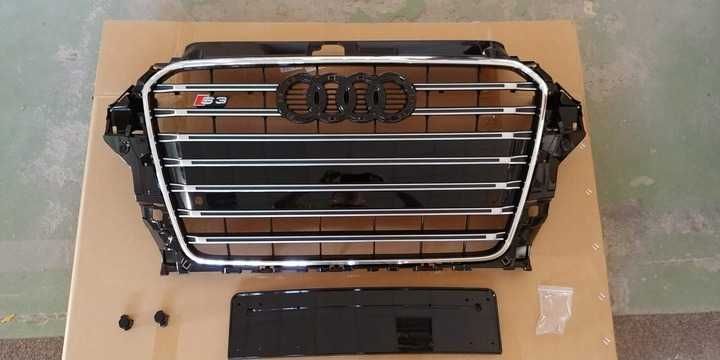 Atrapa Grill Audi A3 2011/2015 styl S3 Black S3 Chrome  Wysyłka gratis