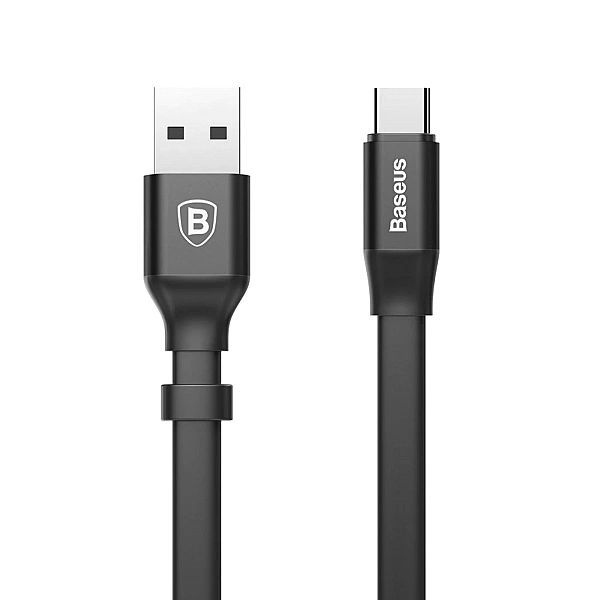 Baseus Nimble płaski kabel przewód Usb / Usb-c z uchwytem 2a 0,23m cza