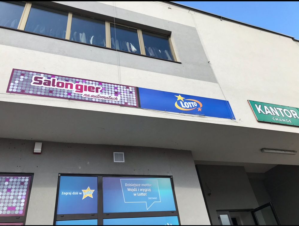 Tablica szyld reklamowy 150x70cm dibond alu z grafiką reklama kaseton