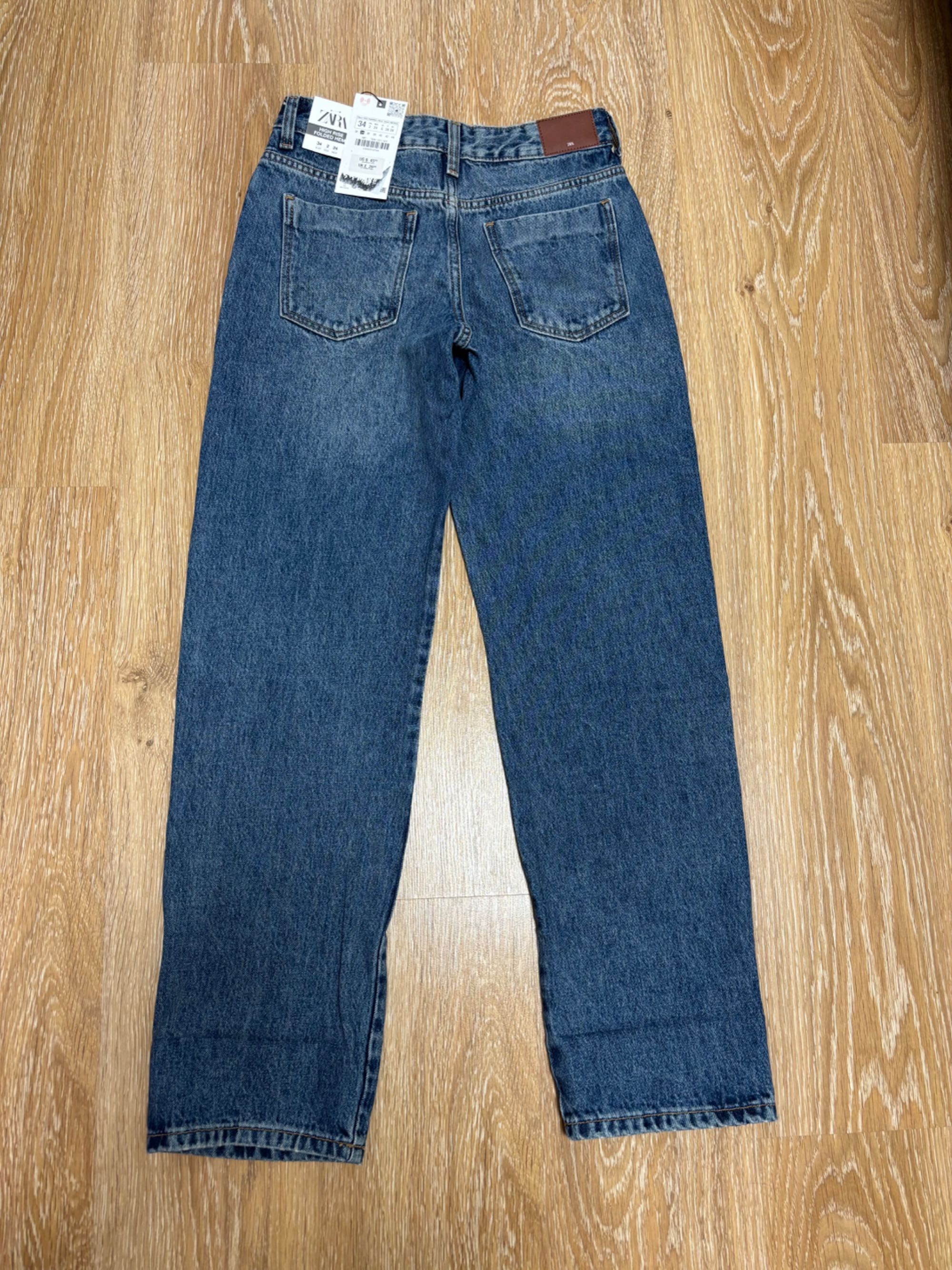 Джинси TRF Zara 32-XXS-XS прямі, жіночі  зара