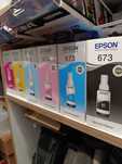 Чернила поштучно T673 для Epson L800-й серии, оригиналы запечатанные.