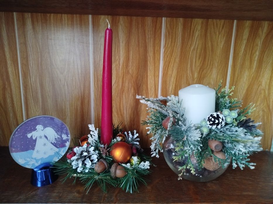 Новорічний декор, б/в, нормальний стан.