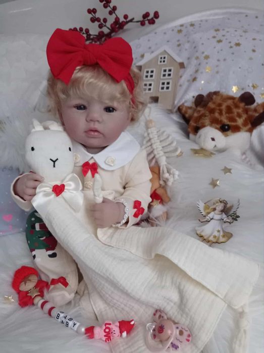 Lalka w typie reborn z wyprawką prezent lala cała winylowa