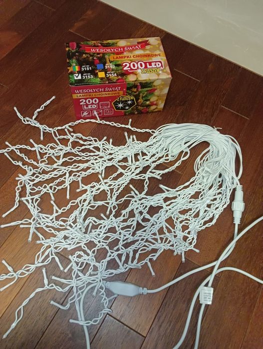 Lampki sople 200 LED 9,5metra