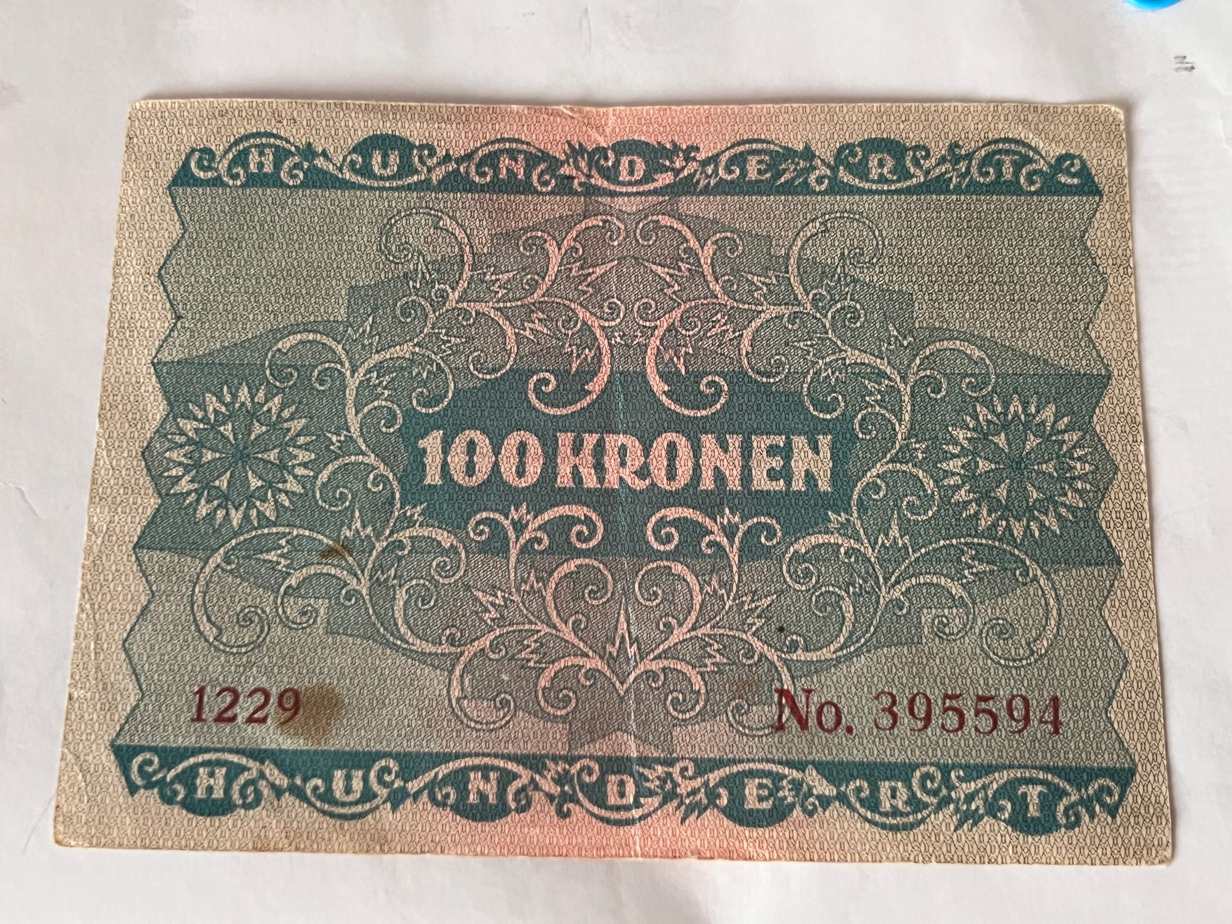 100 крон 1922 року