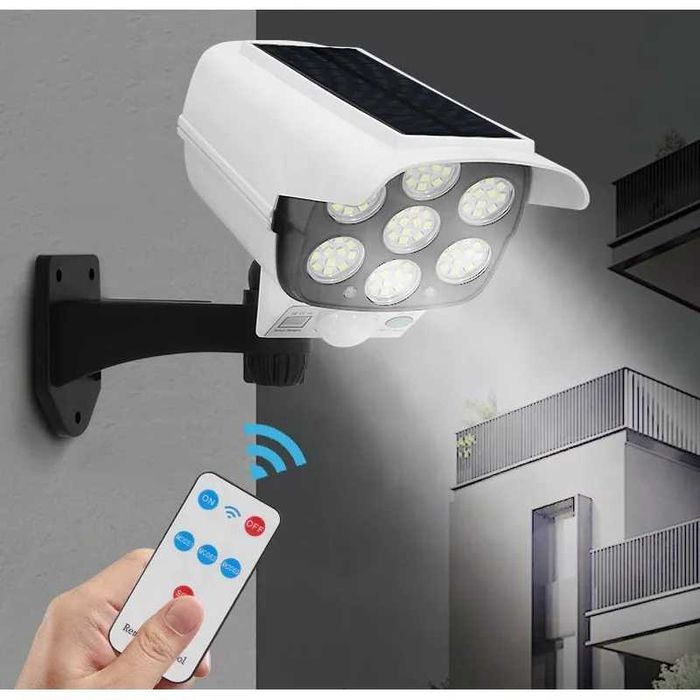 Lampa solarna atrapa kamery led