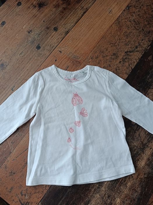 Piękna bluzeczka z biedroneczkami rozmiar 62