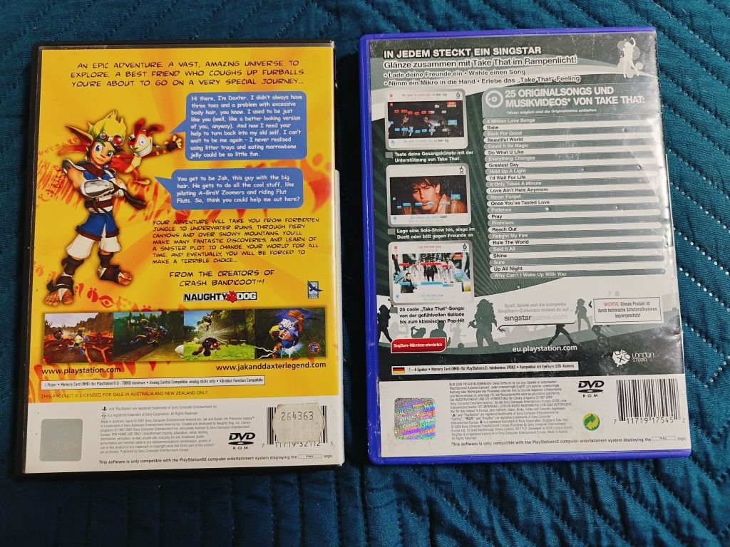 Sprzedam dwie gry na PS 2. Singstar także that oraz Jak and Daxter