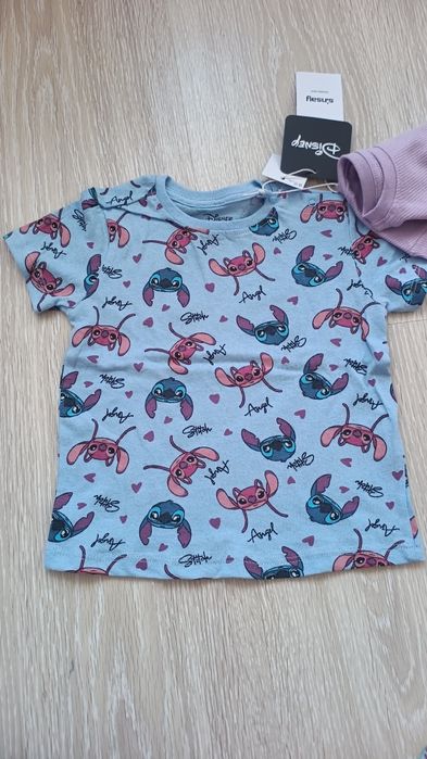 Bluzka z krótkim rękawem, nowa, Stitch i Angel, r.92 Sinsay