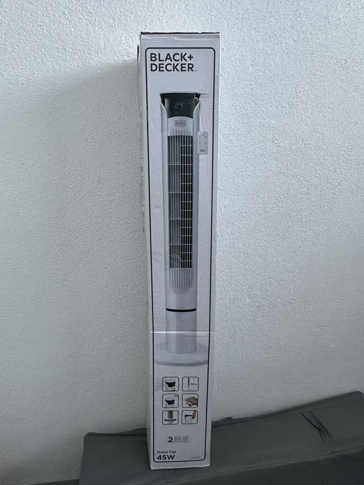 Ventoinha de coluna BLACK+ DECKER 45W 81CM BRANCA
