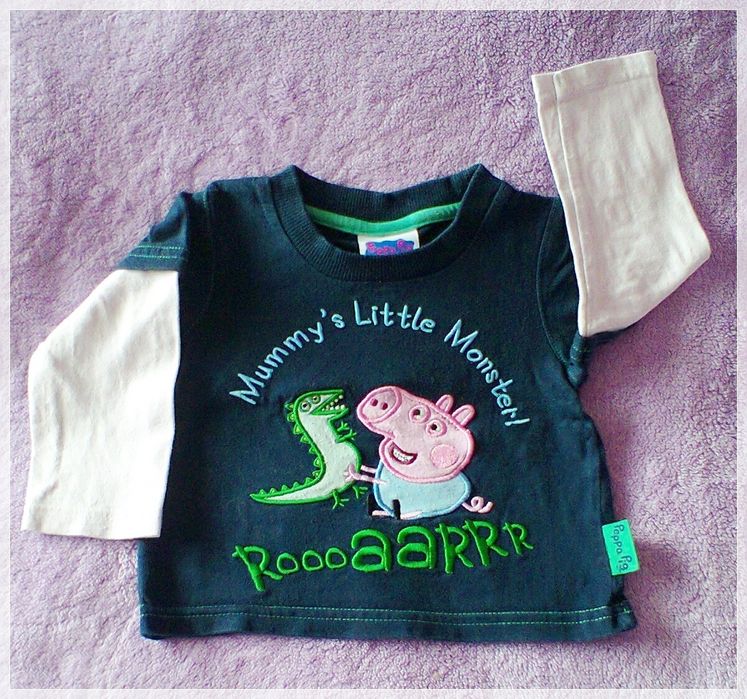 Bluzka z długim rękawem 3 szt. 68-74 roz. 6-9 m.