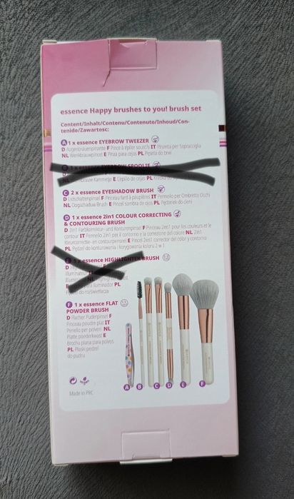 Zestaw pędzelków do makijażu Essence