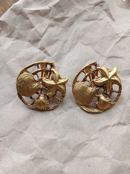 Вінтажні кліпси об'ємні Франція