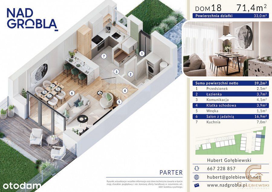 Nad Groblą nowe mieszkanie dwupoziomowe - budynek