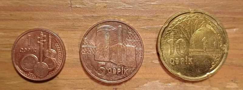3 nowe monety (z datą) - Azerbejdżan - rzadkość