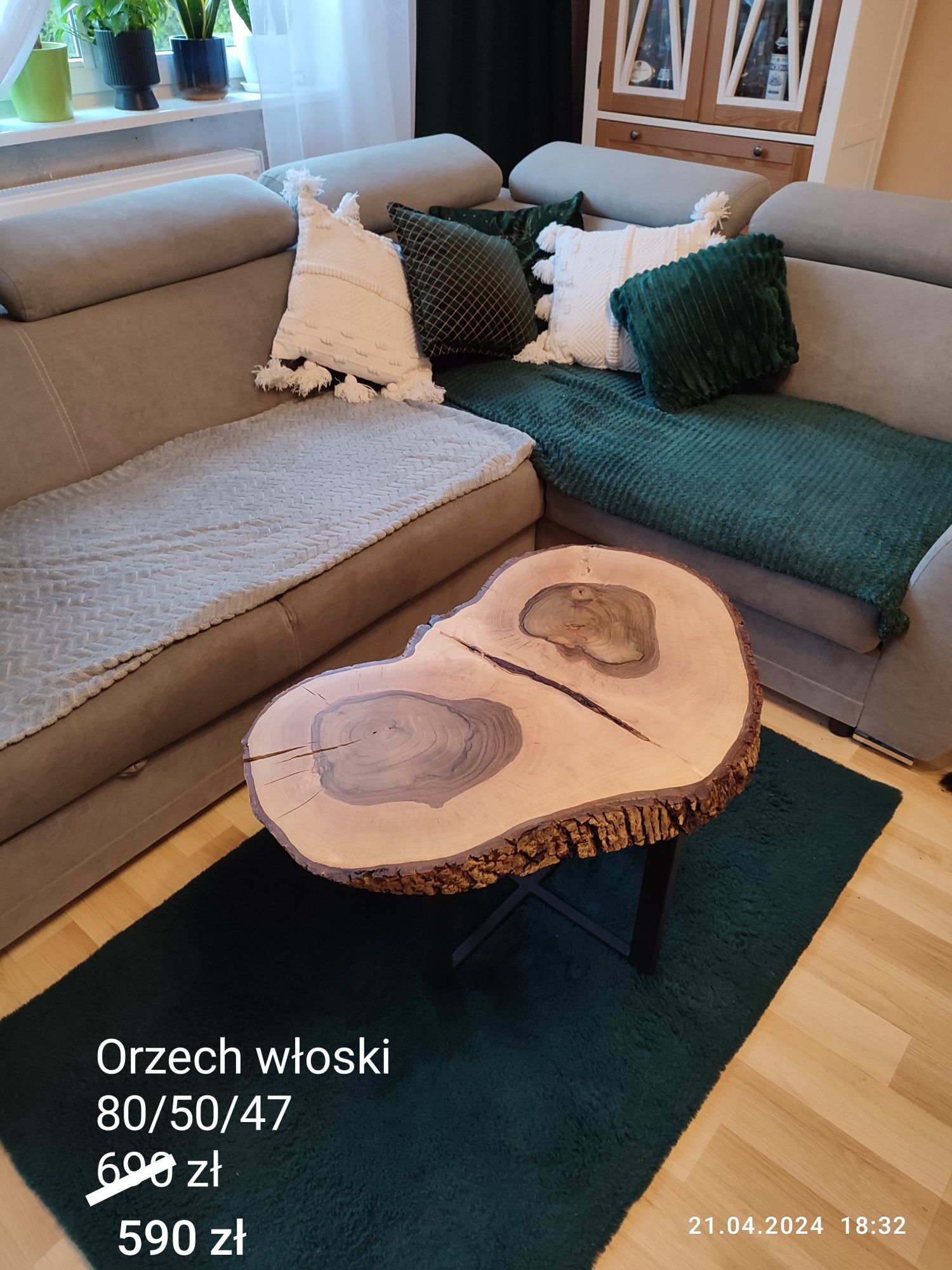 Stolik kawowy z plastra drewna! Stolik kawowy Stolik loft ! Duży wybór