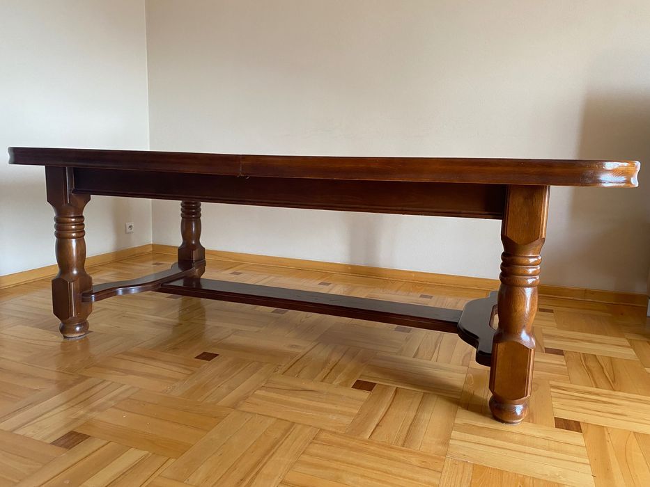 Solidny stół drewniany 110×225 rozkladany