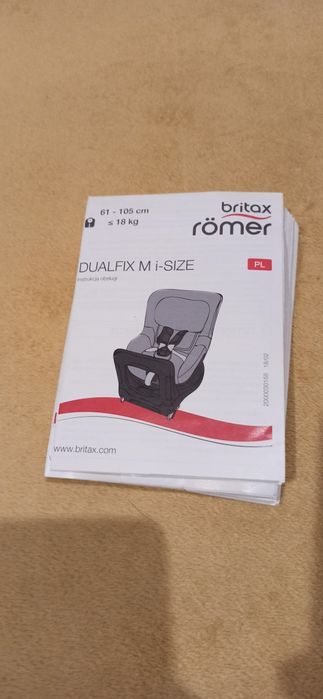 BRITAX ROMER fotelik samochodowy DUALFIX M i-Size 61-105 cm, ISOFIX