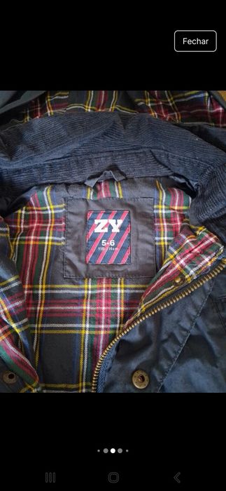 Lote 2 peças 5/6 anos