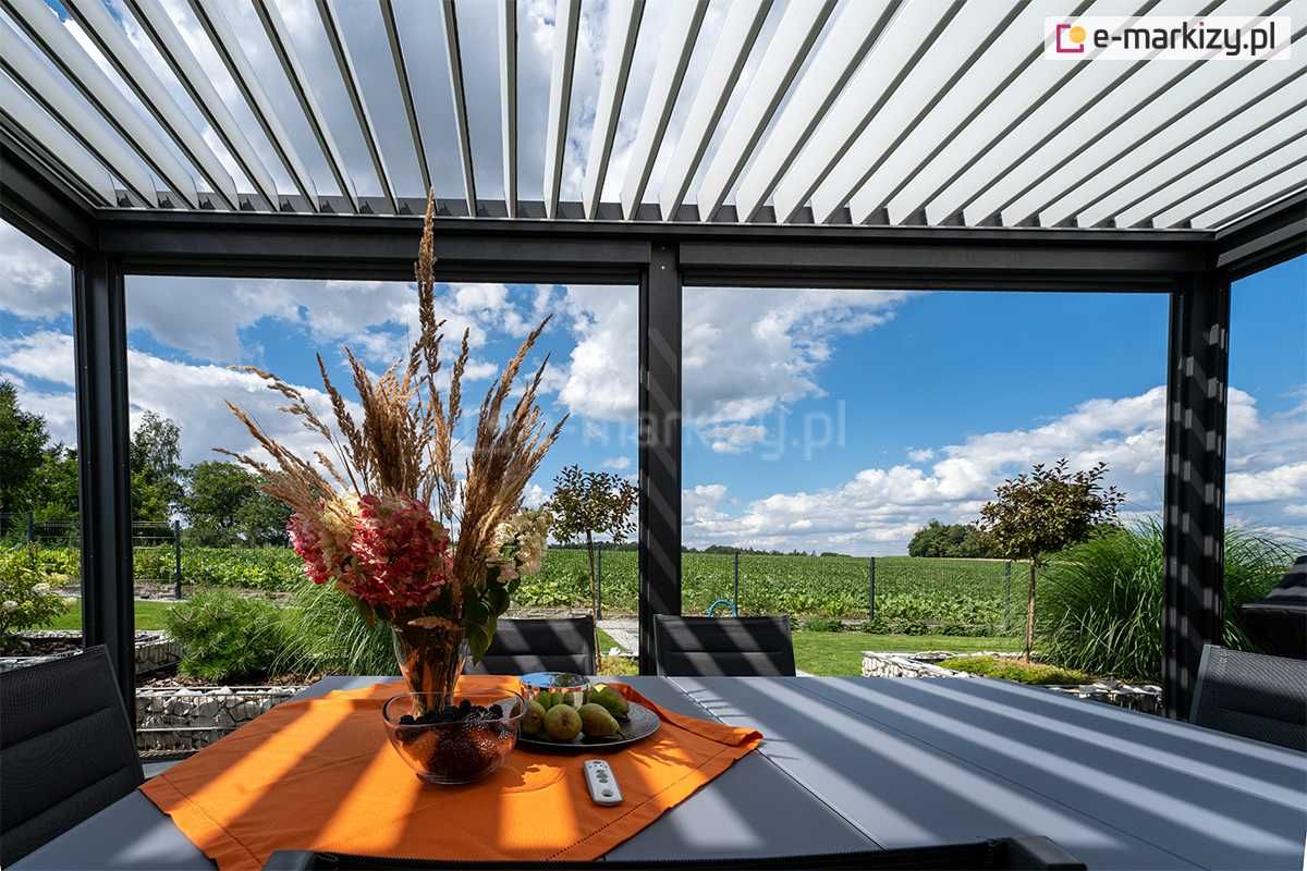 Pergola tarasowa zadaszenie altana wiata na taras do ogrodu SB400