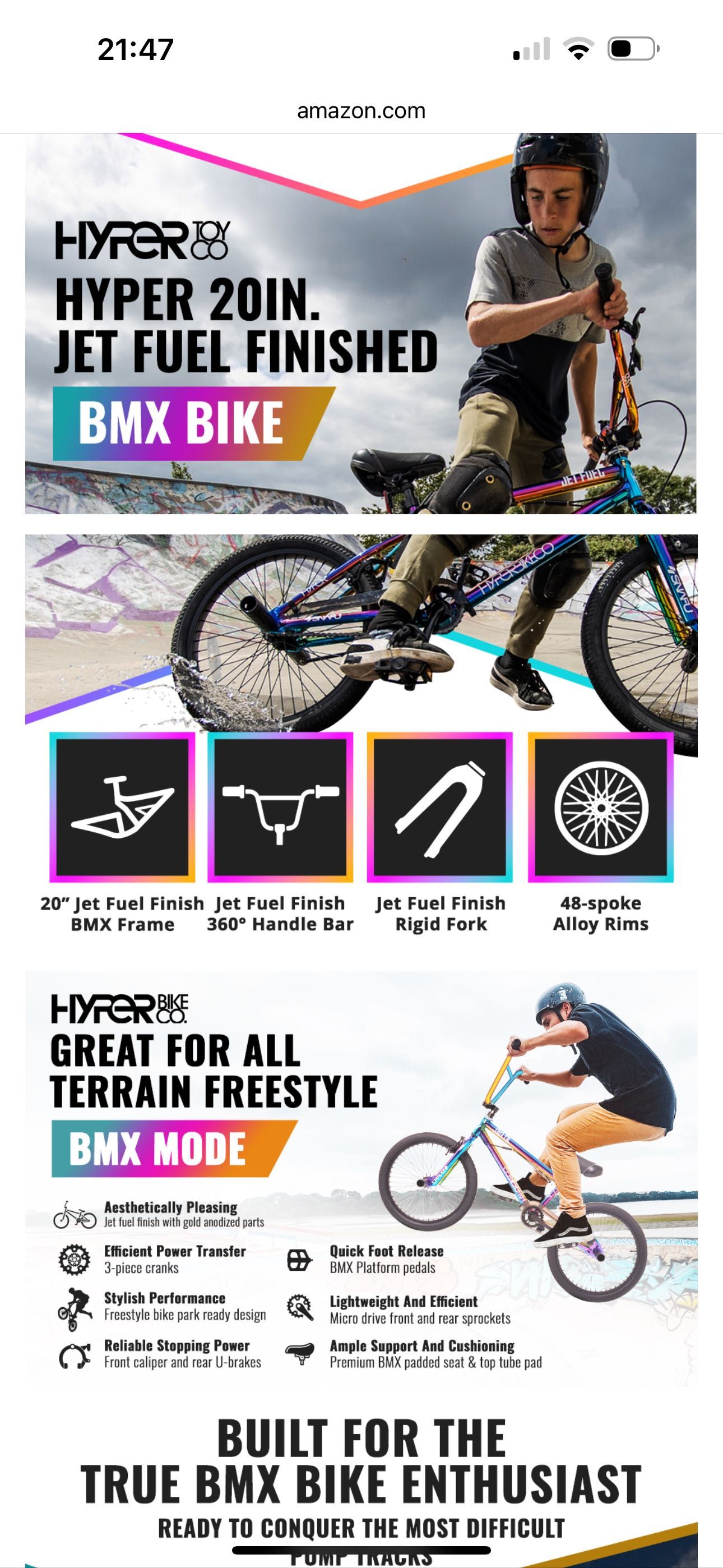Rower Hyper BMX Bike 20
