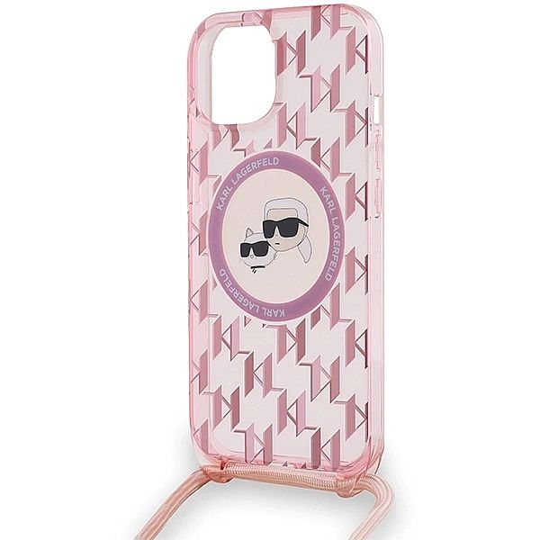 Etui Karl Lagerfeld IML Crossbody Monogram Karl & Choupette Head MagSa