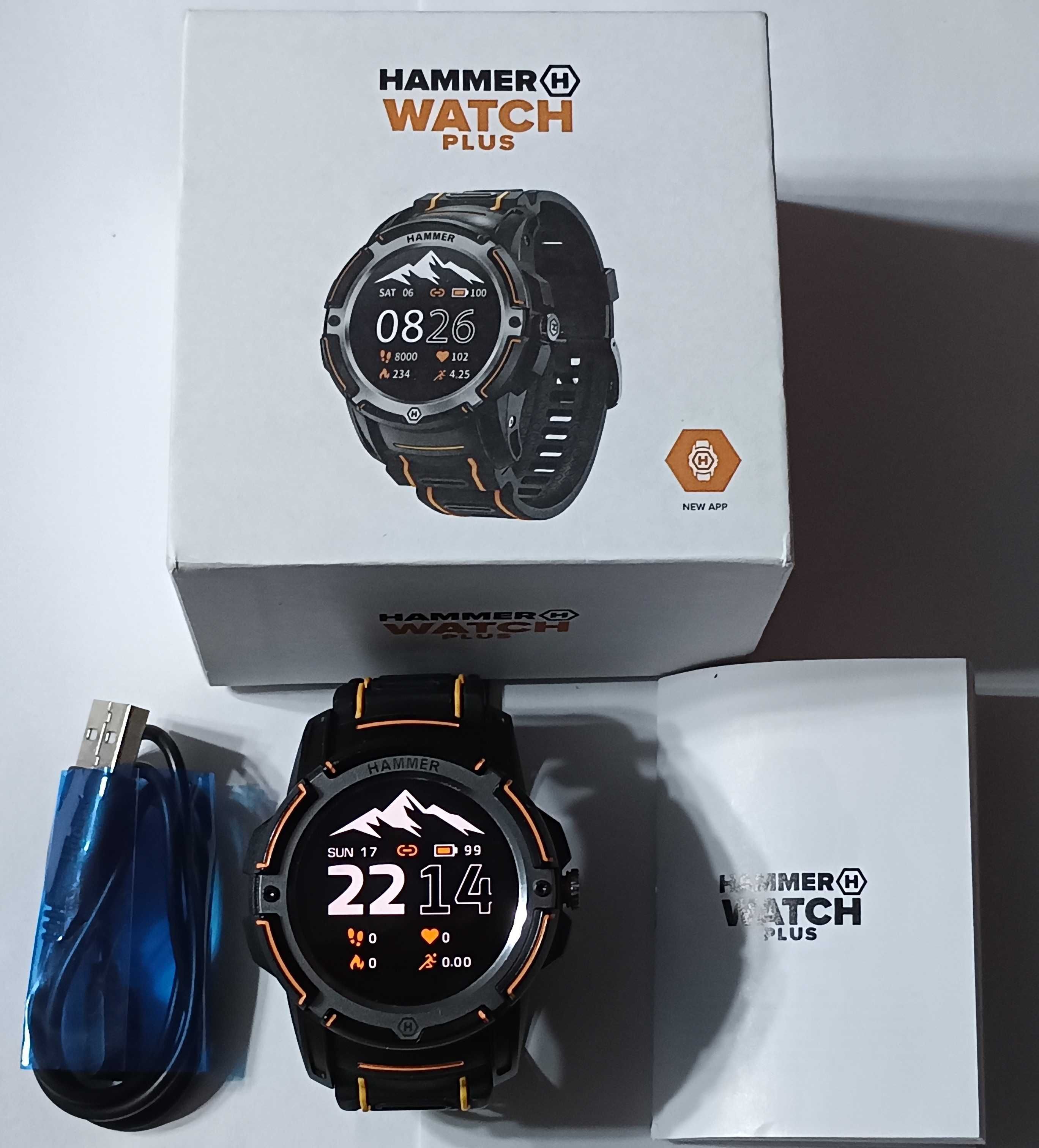 Smartwatch Hammer Watch Plus HMW+ sprawny zestaw-idealny