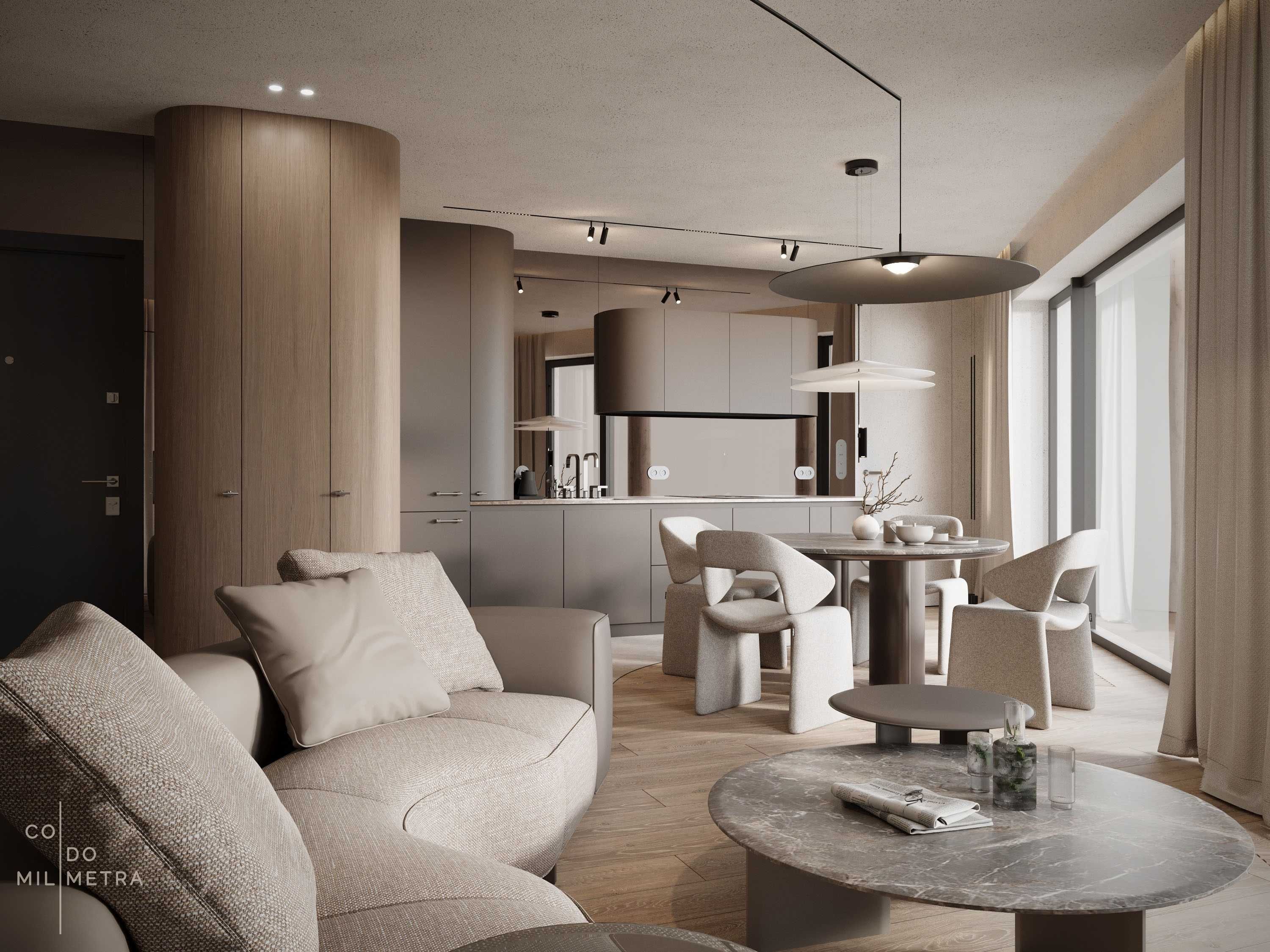 Projektowanie wnętrz , wizualizacje 3D, architekt wnętrz , cała Polska