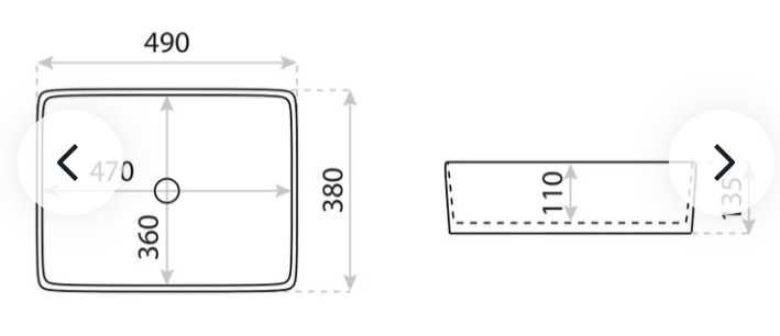 Umywalka nadblatowa lavita Vittoria