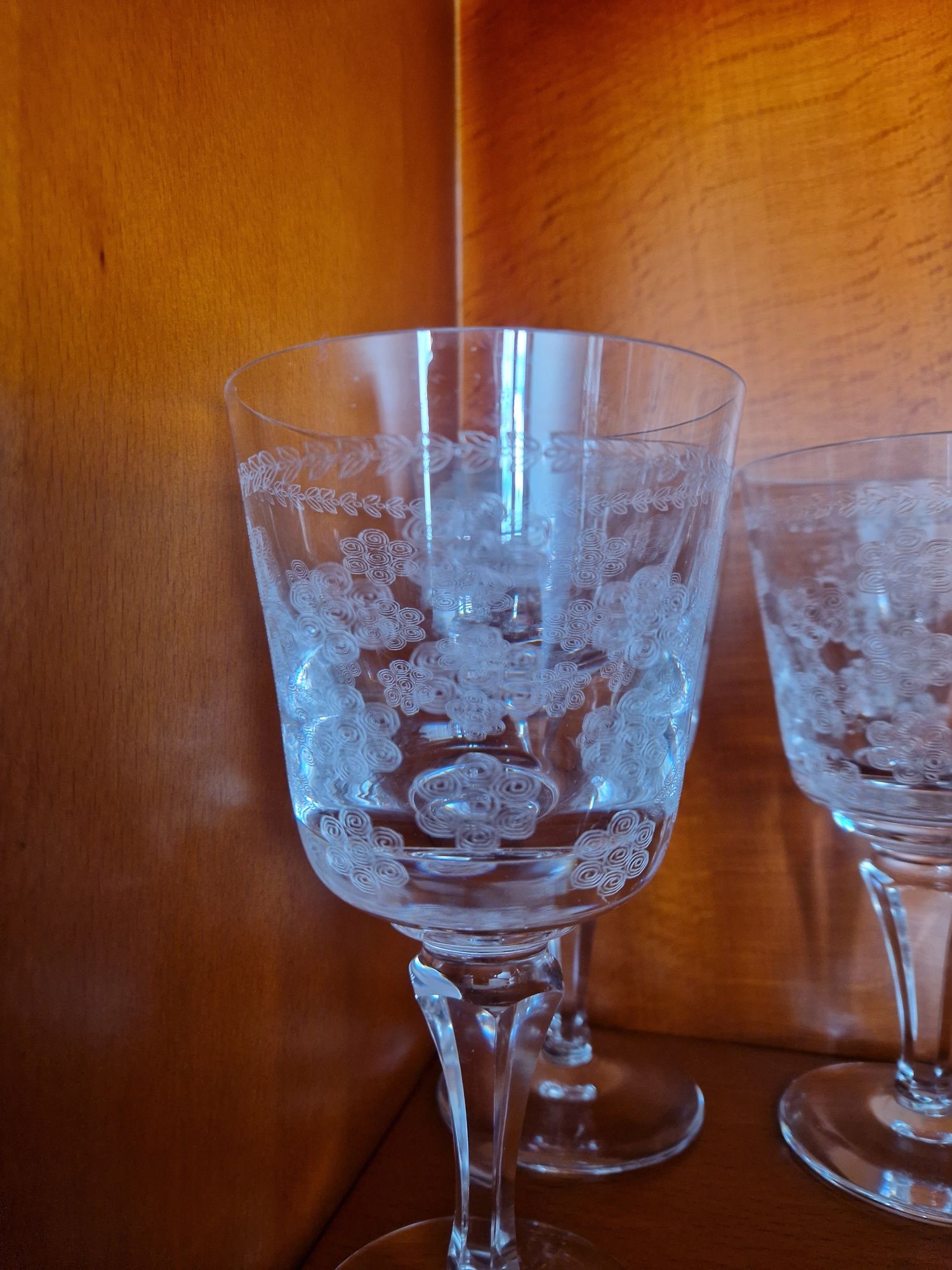 Conjunto de copos de cristal