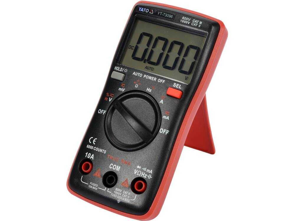 NOWY miernik cyfrowy TRUE RMS z automatycznym zakresem LCD 6000 YATO