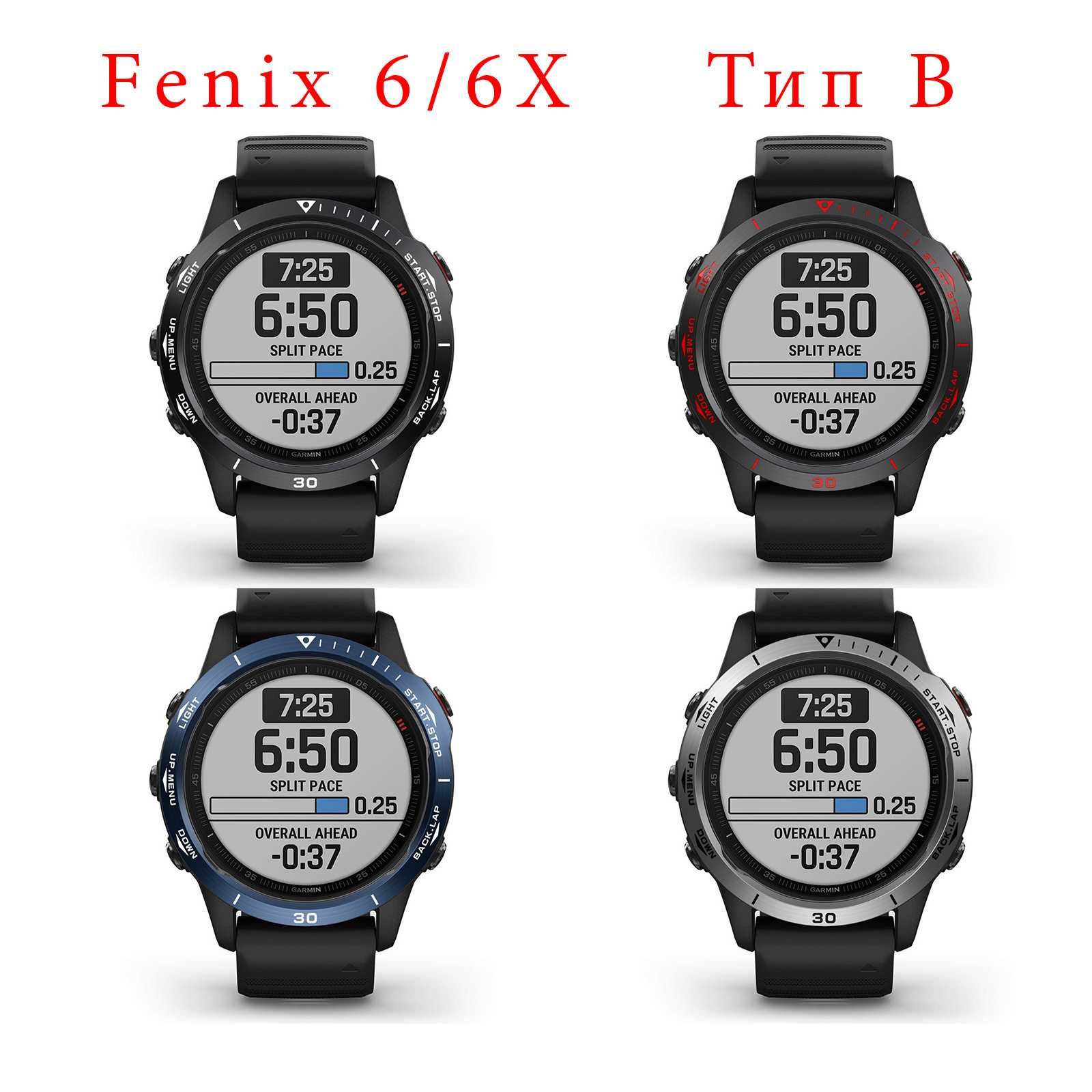 Garmin Fenix 7X/7/6X/6/6 Pro/5X/5X Plus/5/Epix Защита Безеля-Накладка