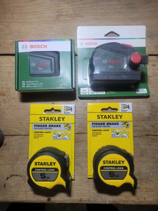 Рулетки Bosch, Stanley