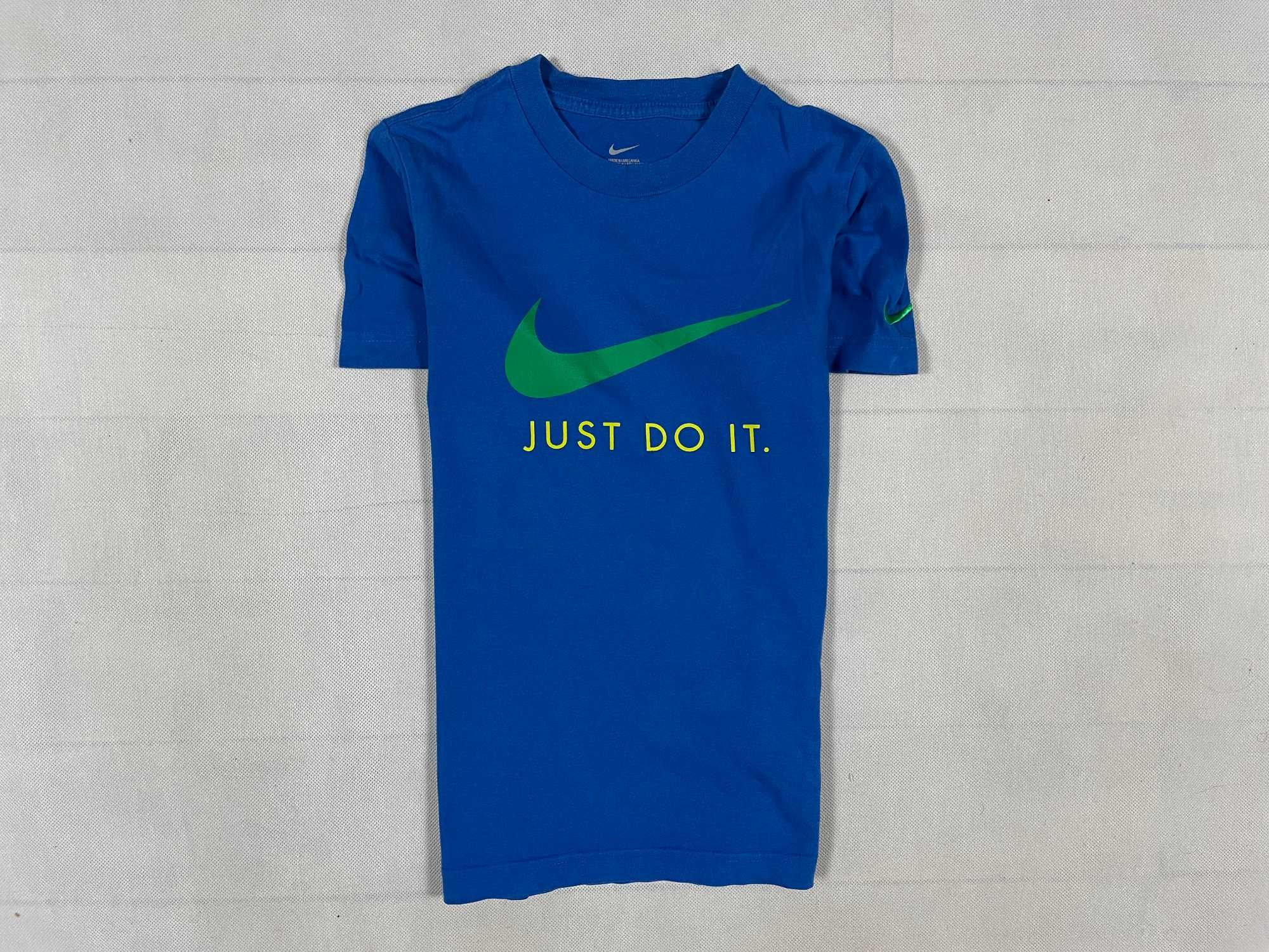 Nike T-Shirt Dziecięcy Chłopięcy Sportowy Logo Unikat Klasyk S 8Y 10Y