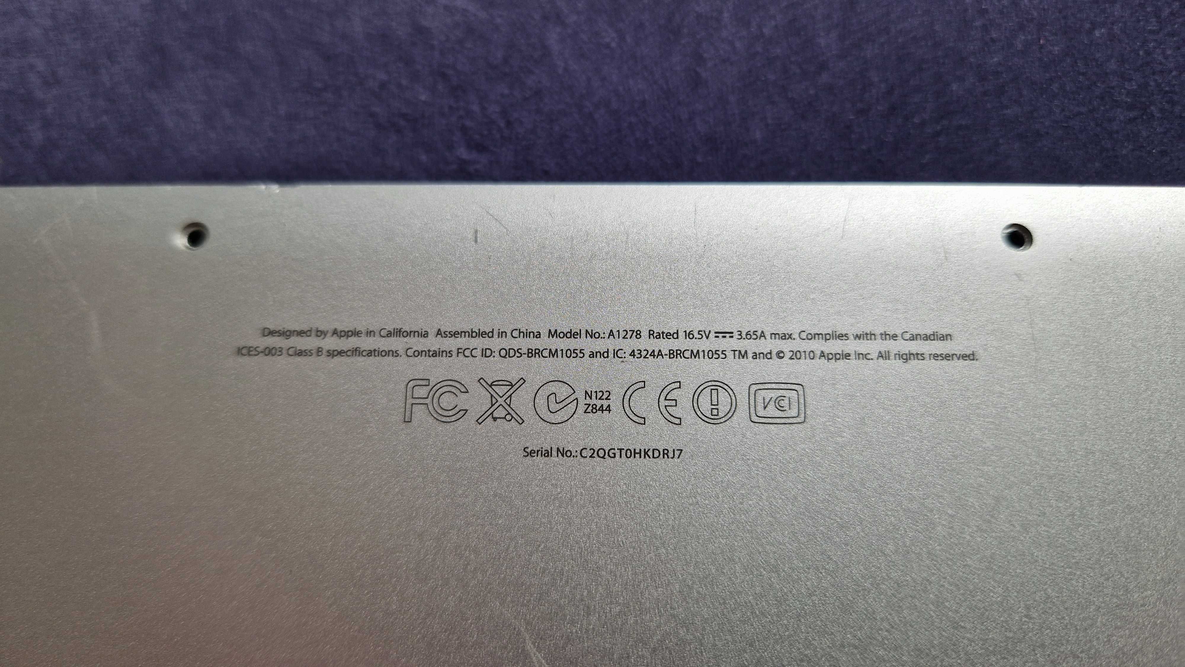 Macbook A1278 - części