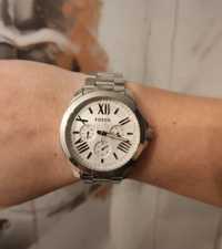 Zegarek damski bransoletka duża tarcza Fossil