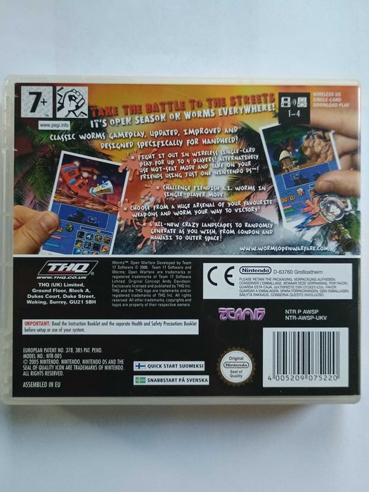 Worms Open Warfare Nintendo DS angielska komplet